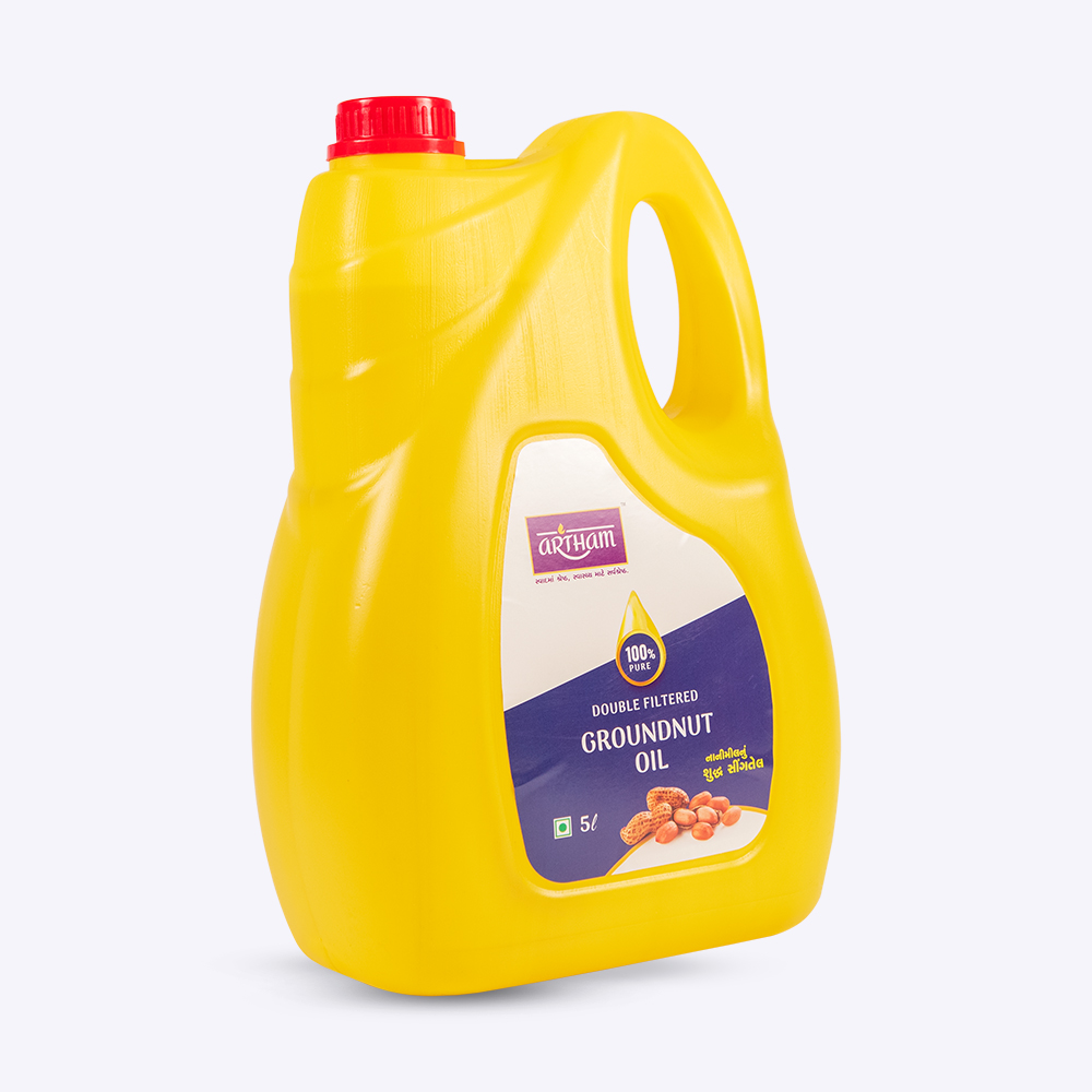 DOUBLE FILTERED GROUNDNUT OIL 5L SHREEJAY ENTERPRISE